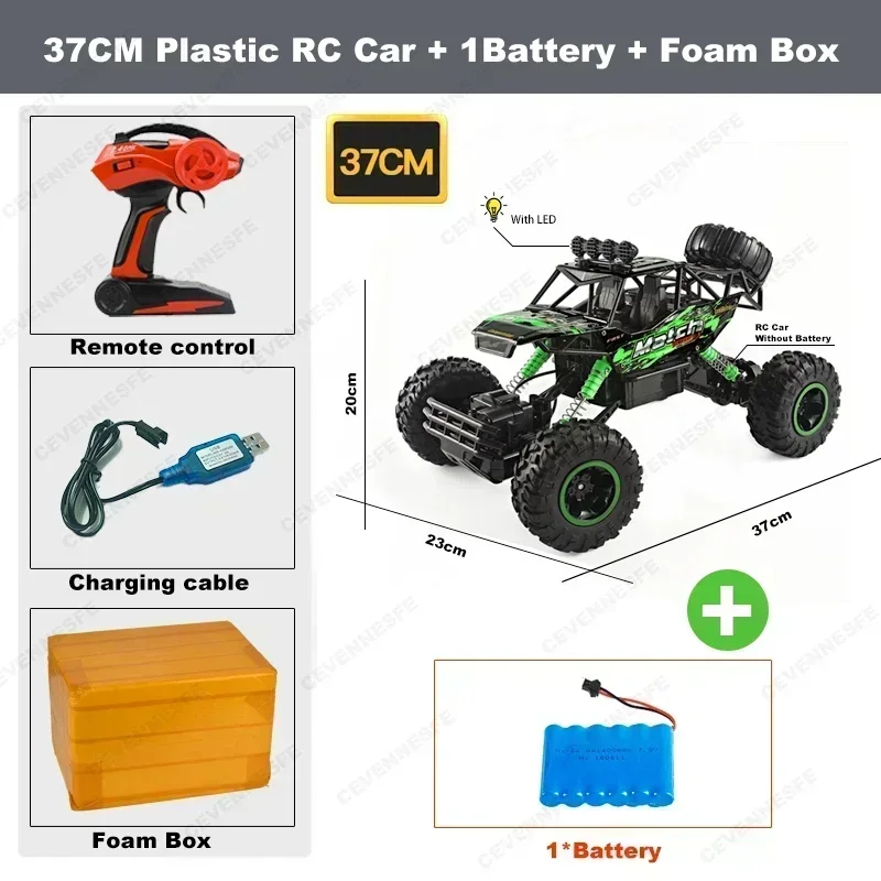 4wd rc carro 1:12 fora da estrada 4x4 todos os terrenos carros de controle remoto rádio elétrico buggy caminhão corrida deriva com luzes led brinquedos presentes - Imagem 9